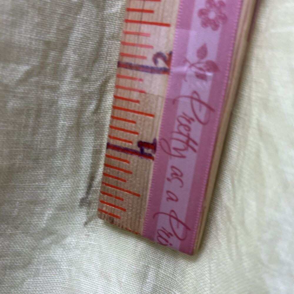 Made in Italy Linen Midi Dress Women Yellow Smocked Boho Sundress Size M - Picture 14 of 16